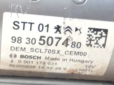 Автозапчастина б/у двигун запускається для peugeot 208 ii (ub_, up_, uw_, uj_) 1.2 puretech 130 посилання на oem iam 9830507480 0001179031 