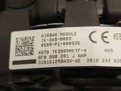 Автозапчастина б/у комплект подушки безпеки для seat ateca (kh7, khp) 1.5 tsi посилання на oem iam 576857003lplt 6f0880201j 3q0959655bh