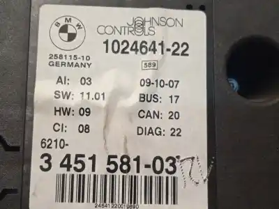 Second-hand car spare part dashboard for bmw x3 (e83) 2.0 sd oem iam references 3451581 102464122 62103451581