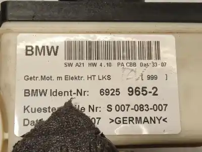 Second-hand car spare part rear left window regulator for bmw x3 (e83) 2.0 sd oem iam references 6925965  67626925965