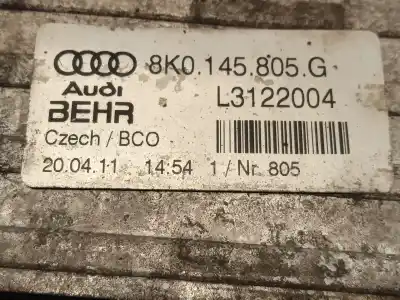 Pezzo di ricambio per auto di seconda mano intercooler per audi a4 b8 (8k2) 2.0 tdi riferimenti oem iam 8k0145805g  