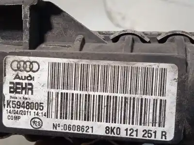 Автозапчастина б/у водяний радіатор для audi a4 b8 (8k2) 2.0 tdi посилання на oem iam 8k0121251r  