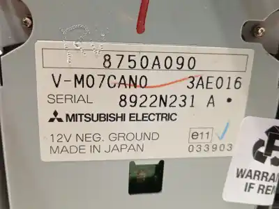 Pezzo di ricambio per auto di seconda mano sistema di navigazione gps per mitsubishi lancer viii (cy_a, cz_a) 2.0 di-d (cy8a) riferimenti oem iam 8750a184  8750a090
