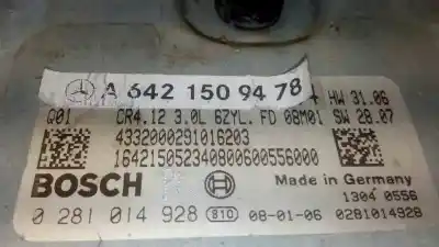 Автозапчасти б/у блок управления двигателем за mercedes-benz clase m (w164) ml 320 cdi 4-matic (164.122) ссылки oem iam a6421509478 0281014928 