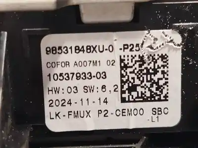 Автозапчасти б/у многофункциональное управление за peugeot 208 ii (ub_, up_, uw_, uj_) 1.2 puretech 100 ссылки oem iam 98531848xu  