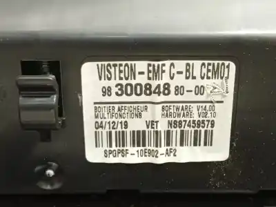 Автозапчастина б/у аудіо система / радіо cd для citroen berlingo (er_, ec_) 1.5 bluehdi 100 посилання на oem iam 9830084880  