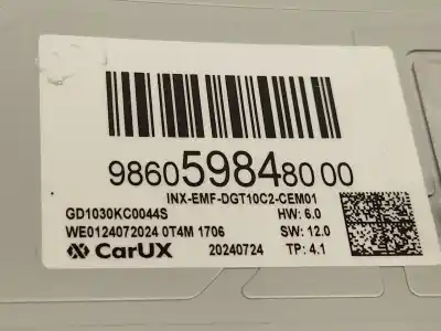 Автозапчасти б/у многофункциональный дисплей за peugeot 208 ii (ub_, up_, uw_, uj_) 1.2 puretech 100 ссылки oem iam 9860598480  