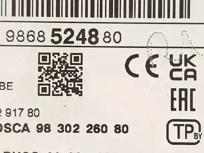 Second-hand car spare part electronic module for peugeot 208 ii (ub_, up_, uw_, uj_) 1.2 puretech 100 oem iam references 9868524880  