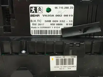 Автозапчастина б/у клімат-контроль для citroen c5 iii (rd_) 1.6 hdi 110 посилання на oem iam 96715288zd 5hb00933213 6452r9