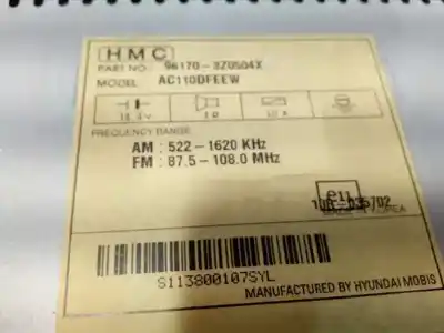 Автозапчасти б/у аудиосистема / радио cd за hyundai i40 cw gl comfort ссылки oem iam 961703z0504x  