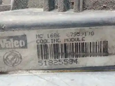 Автозапчастина б/у електро вентилятор для fiat croma (194_) 1.9 d multijet (194axc1b 194axc12) посилання на oem iam 51825584 51820725 