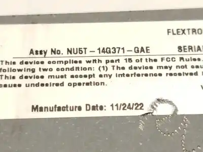 Автозапчастина б/у електронний модуль для ford kuga iii (dfk) 1.5 ecoboost посилання на oem iam lj6t14g532ngd nu5t14g371gaf 2757961