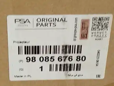 Second-hand car spare part right headlight for citroen jumpy furgón (v_) 2.0 bluehdi 120 oem iam references 9808567680  