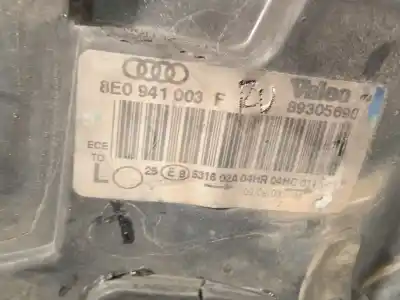 Pezzo di ricambio per auto di seconda mano faro anteriore sinistro per audi a4 b6 (8e2) 1.9 tdi riferimenti oem iam 8e0941003f 89305690 