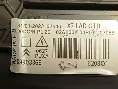 Автозапчастина б/у ліва фара для citroen c5 iii (rd_) 1.6 vti 120 посилання на oem iam 6208q1 89903366 