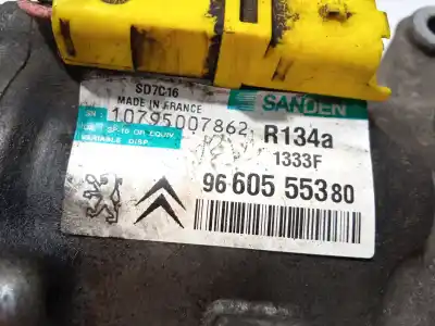 Second-hand car spare part air conditioning compressor for citroen c5 iii (rd_) 2.0 hdi (rdrhda) oem iam references 9660555380 sd7c16 1333f