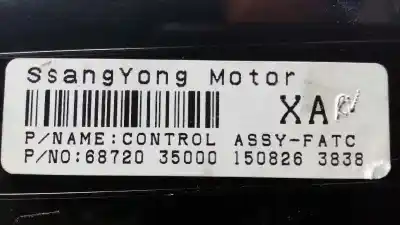 Second-hand car spare part climate control for ssangyong tivoli 1.6 xdi 160 oem iam references 6872035000  