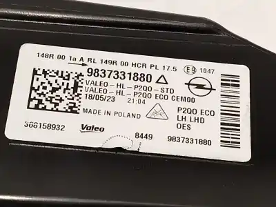 Pezzo di ricambio per auto di seconda mano faro anteriore sinistro per opel mokka 1.2 (76) riferimenti oem iam 9837331880 368158932 