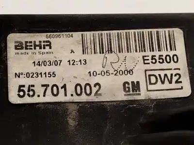 Автозапчастина б/у електро вентилятор для opel corsa d (s07) 1.4 (l08, l68) посилання на oem iam 55701002 560961104 