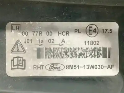 Автозапчастина б/у ліва фара для ford focus ii (da_, hcp, dp) 1.6 tdci посилання на oem iam 8m5113w030  1754446