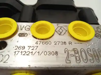 Peça sobressalente para automóvel em segunda mão abs por dacia duster ii comfort referências oem iam 476602738r 269727 0265956628