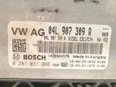 Second-hand car spare part ecu engine control for skoda octavia iii combi (5e5, 5e6) 2.0 tdi 4x4 oem iam references 04l907309r 0281031066 
