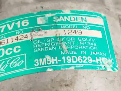 Second-hand car spare part air conditioning compressor for ford focus c-max (dm2) 2.0 tdci oem iam references 3m5h19d629hc sd7v16 1249