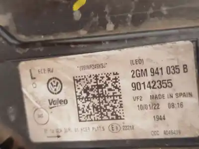 Автозапчасти б/у левая фара за volkswagen t-cross (c11) 1.0 tsi ссылки oem iam 2gm941035b 90142355 