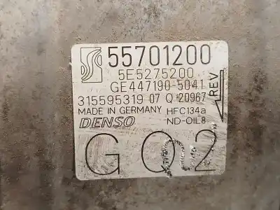 İkinci el araba yedek parçası klima kompresörü için opel corsa d (s07) 1.2 (l08, l68) oem iam referansları 55701200 4471905041 39006353