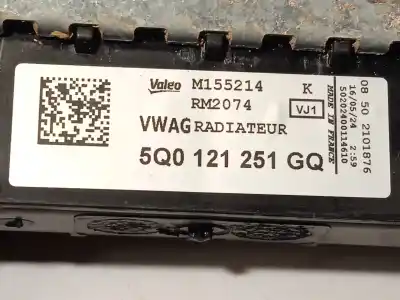 Автозапчастина б/у водяний радіатор для seat leon (kl1) 1.0 tsi посилання на oem iam 5q0121251gq m155214 