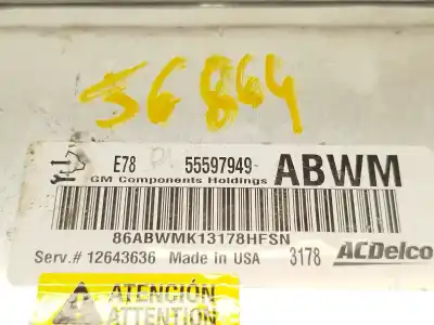 Автозапчасти б/у блок управления двигателем за opel corsa d (s07) 1.2 (l08, l68) ссылки oem iam 55597949  