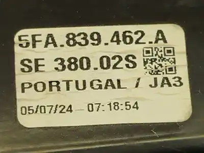 Second-hand car spare part rear right window regulator for seat leon (kl1) 2.0 tdi oem iam references 5fa839462a  5q0959408d