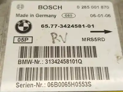 Peça sobressalente para automóvel em segunda mão centralina de airbag por bmw x3 (e83) 3.0 d referências oem iam 65773424581 0285001870 