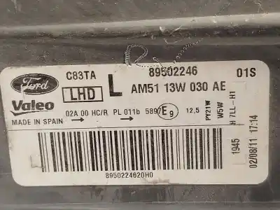 Pièce détachée automobile d'occasion feu gauche pour ford c-max ii (dxa/cb7, dxa/ceu) 2.0 tdci références oem iam am5113w030ae 89502246 1787130