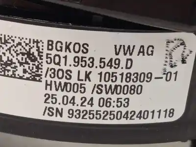 Автозапчастина б/у кільце піддушки безопасности для seat leon (kl1) 1.0 tsi посилання на oem iam 5q1953549d  