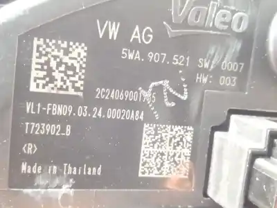 Peça sobressalente para automóvel em segunda mão motor de sofagem por seat leon (kl1) 1.0 tsi referências oem iam 3q1819021e  5wa907521