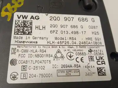 Автозапчастина б/у електронний модуль для seat leon (kl1) 1.0 tsi посилання на oem iam 2q0907686g  