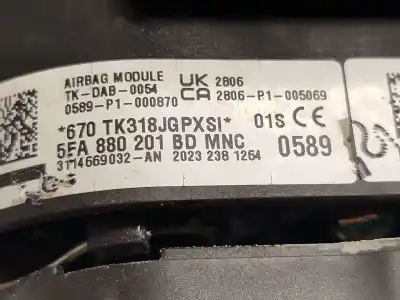 Автозапчасти б/у передняя левая подушка безопасности за seat leon (kl1) 2.0 tdi ссылки oem iam 5fa880201bd  5fa880201bdmnc