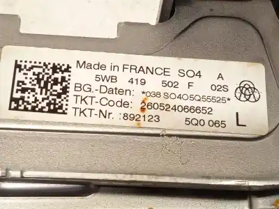 Автозапчастина б/у рульва колонка для seat leon (kl1) 1.0 tsi посилання на oem iam 5wb419502f  