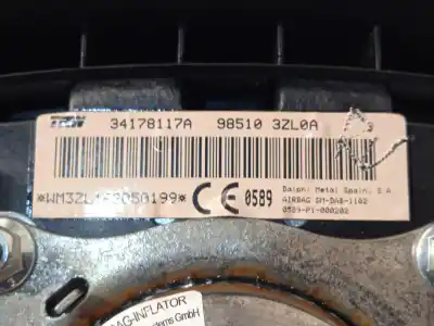 Автозапчасти б/у передняя левая подушка безопасности за nissan pulsar fastback (c13) 1.5 dci ссылки oem iam 985103zl0a  