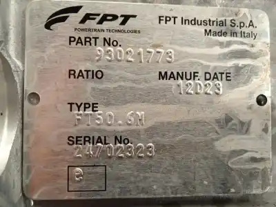 Pezzo di ricambio per auto di seconda mano riduttore per iveco daily vi furgón 35s16, 35c16, 70c16 riferimenti oem iam ft506m 93021773 5803269191