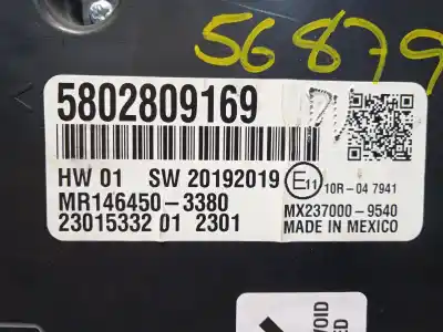 Pièce détachée automobile d'occasion commande de climatisation / chauffage pour iveco daily vi furgón 35s16, 35c16, 70c16 références oem iam 5802809169  580280916900