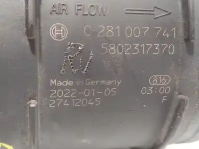 Автозапчастина б/у витратомір повітря для iveco daily vi furgón 35s16, 35c16, 70c16 посилання на oem iam 5802317370 0281007741 