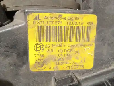 Second-hand car spare part left headlight for bmw 3 touring (e46) 330 xd oem iam references 7165775 0301177271 63127165775