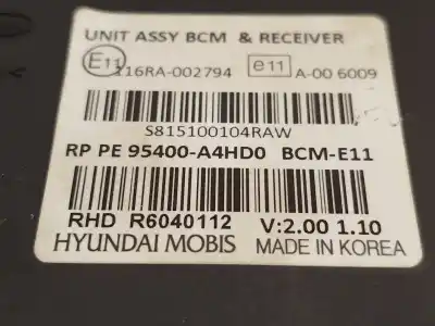 Second-hand car spare part electronic module for kia carens iv 1.6 gdi oem iam references 95400a4hd0  