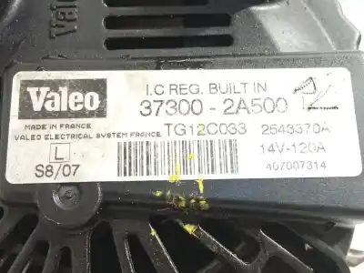 Second-hand car spare part alternator for kia cee'd fastback (ed) 1.6 crdi 115 oem iam references 373002a500 tg12c033 2543370a