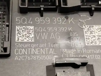 Автозапчастина б/у блок управління комфортом для audi a1 sportback (gba) 25 tfsi посилання на oem iam 5q4959392k a2c7678150500 