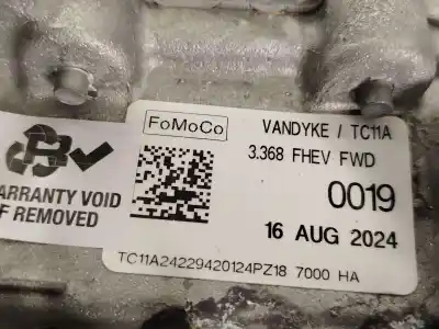 Second-hand car spare part gearbox for ford kuga iii (dfk) 2.5 duratec plug-in-hybrid oem iam references pz187000ha 2674455 svpz187000ha