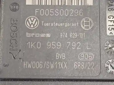 Автозапчастина б/у регулятор переднього правого скла для volkswagen jetta (1k2) 1.9 tdi посилання на oem iam 1k5837402ah 1k0959792l 