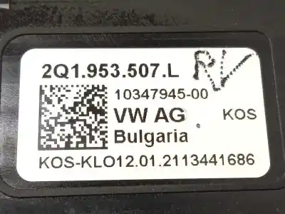 Recambio de automóvil de segunda mano de mando intermitentes para volkswagen t-cross 1.0 tsi referencias oem iam 2q1953507l  